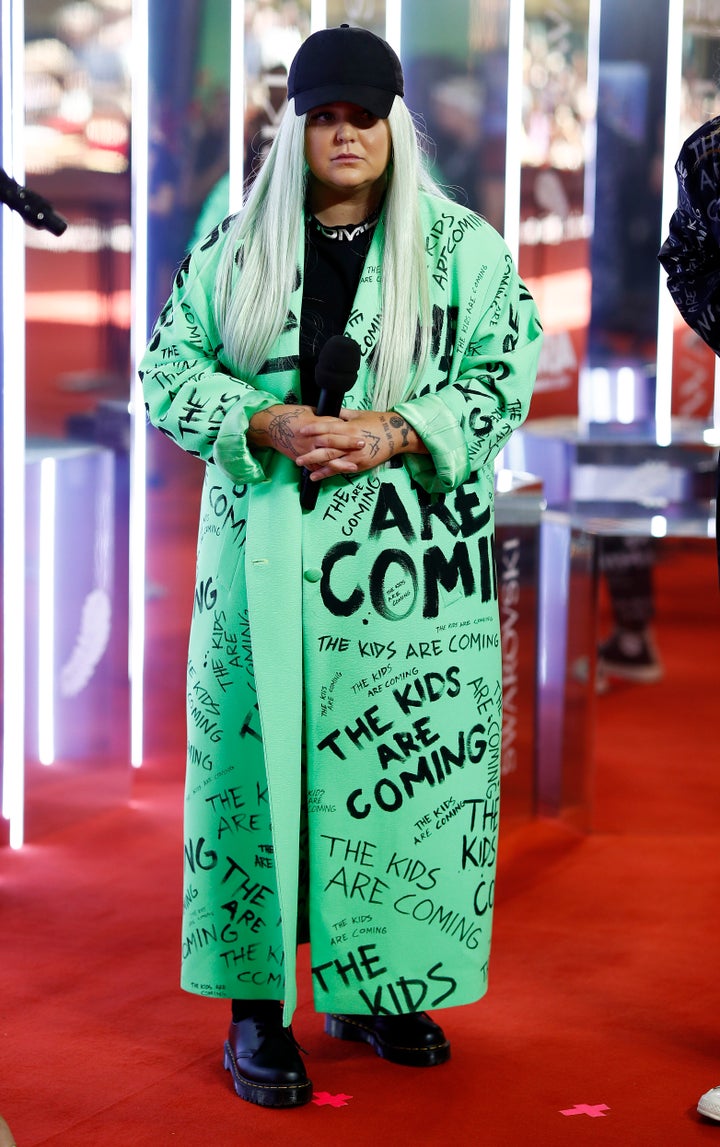 Toni Watson, aka Tones and I, arrives for the 33rd Annual ARIA Awards 2019 at The Star.