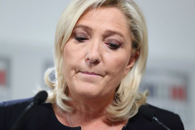 Marine Le Pen à l'Assemblée nationale lors d'une conférence de presse au mois d'octobr.