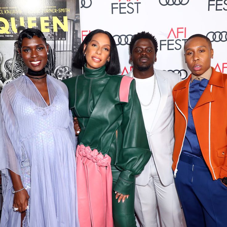 From left: Jodie Turner-Smith, Melina Matsoukas, Daniel Kaluuya and Lena Waithe attend AFI FEST 2019 on the opening night world premiere of "Queen & Slim."