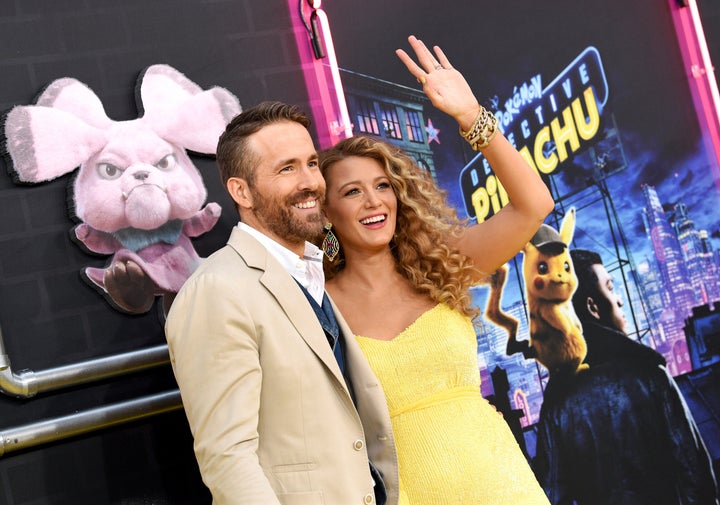 Ryan Reynolds and Blake Lively at the premiere of "Pokemon: Detective Pikachu" in New York in May.