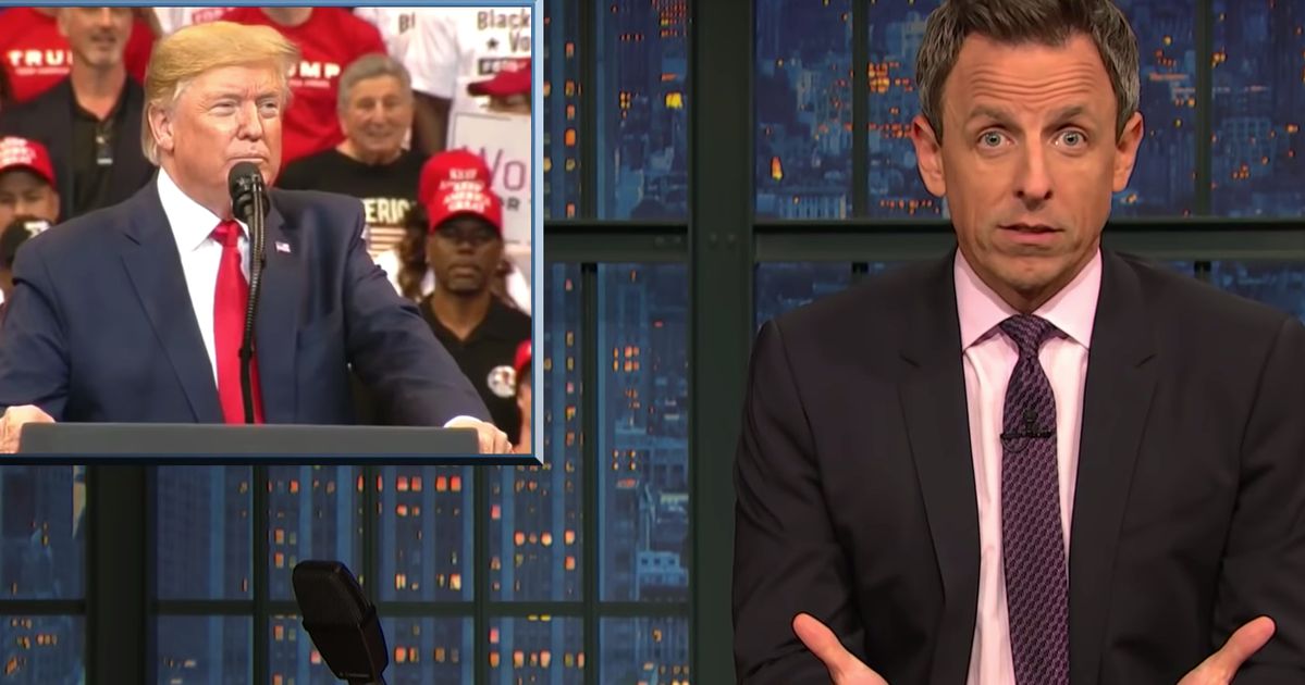 Seth Meyers Stunned By Donald Trump's 'Insane New Paranoid' Conspiracy Theory