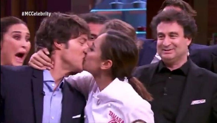 Jordi Cruz y Tamara Falcó en la final de 'MasterChef 4'.