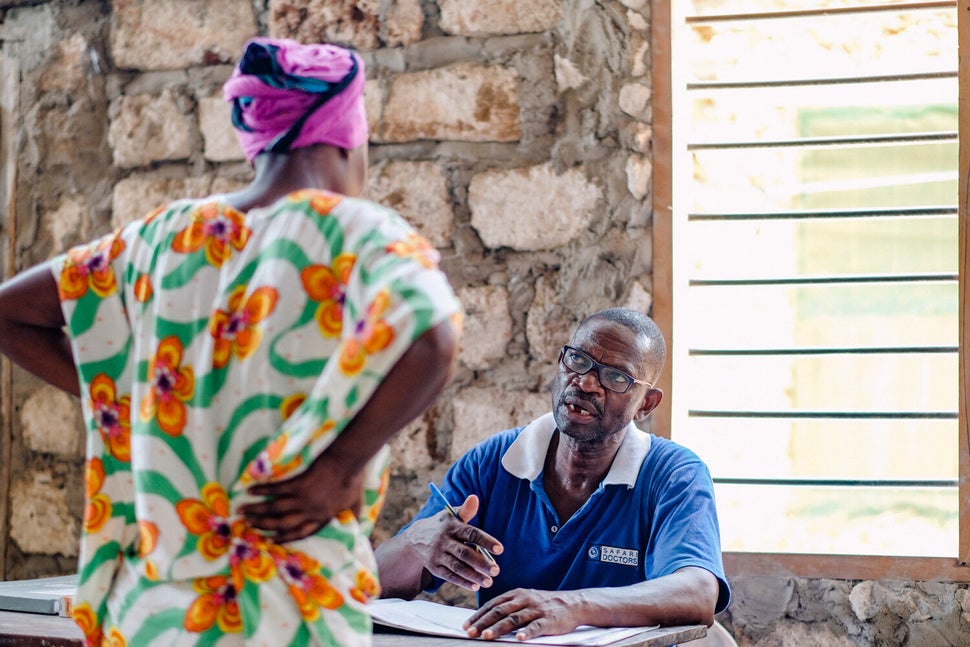 Harrison Kalu, the nurse for Safari Doctors, leads the group's teams in the field. 