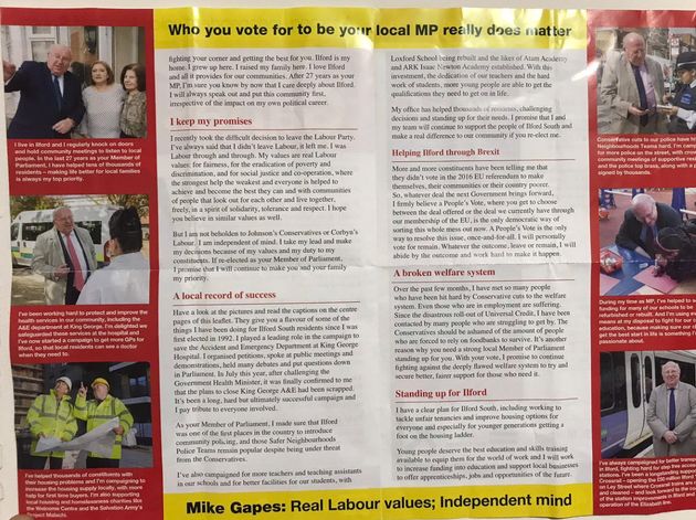 Gapes' leaflet