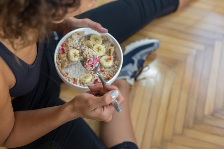 Adding fruit to a breakfast cereal is an easy and delicious way to improve your diet.