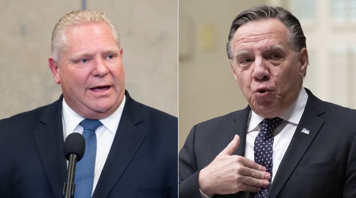 Ontario Premier Doug Ford confirmed Thursday that he won't raise Bill 21 when he meets with Quebec Premier François Legault.