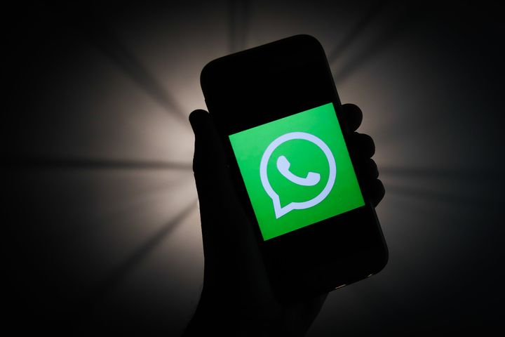 WhatsApp logo is seen displayed on a phone screen in this illustration photo taken in Krakow, Poland on November 18, 2019. (Photo by Jakub Porzycki/NurPhoto via Getty Images)