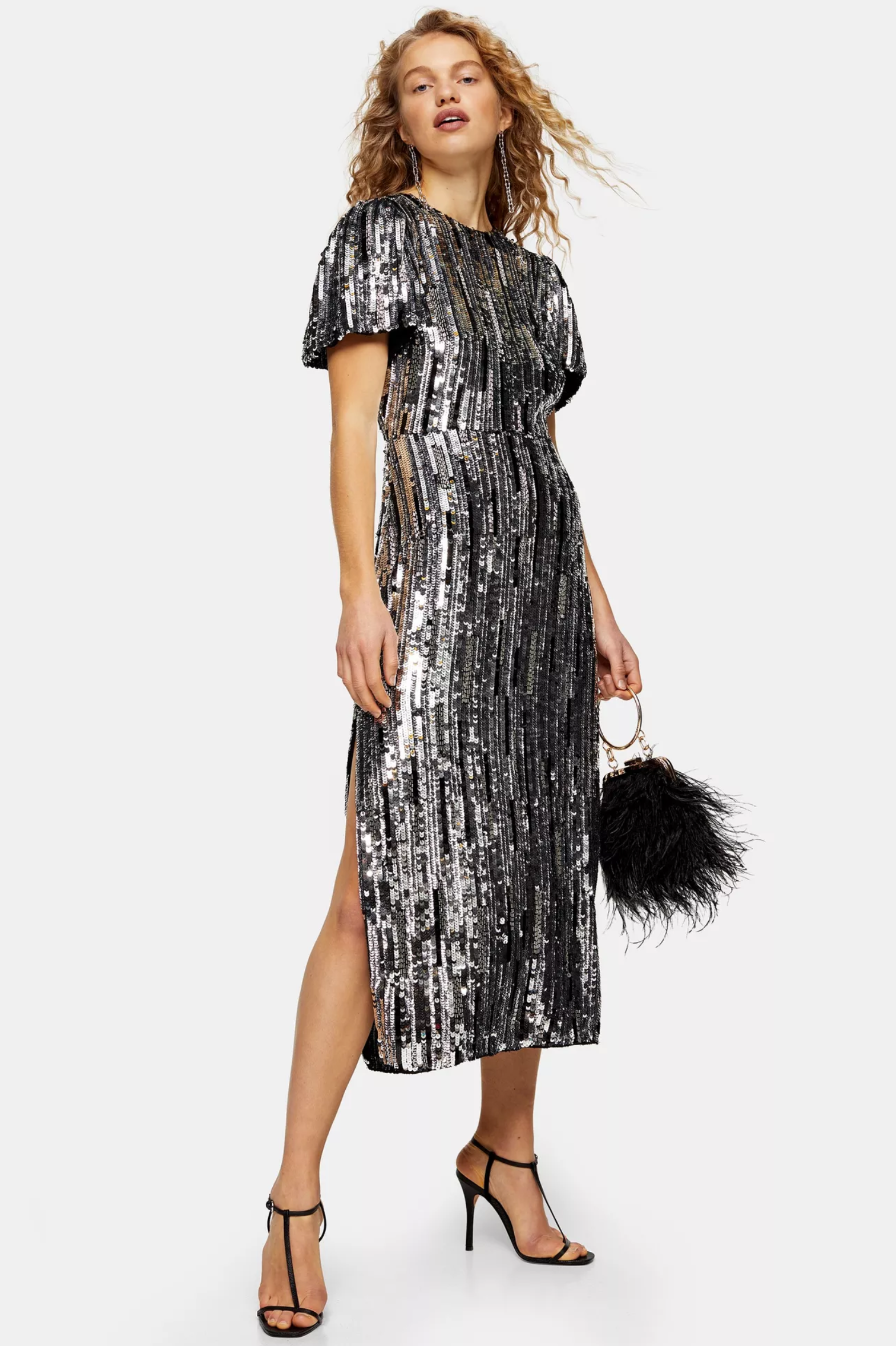 christmas party midi dress