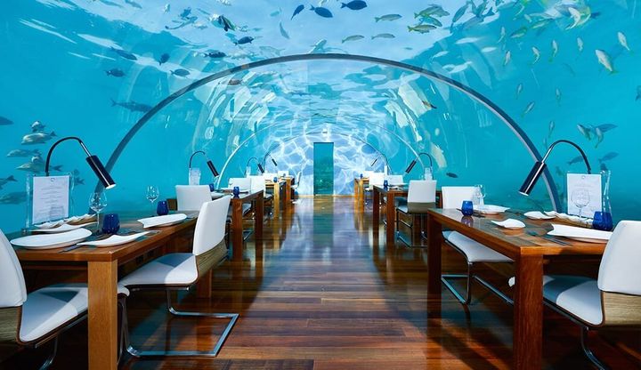 Το υποβρύχιο εστιατόριο Ithaa.