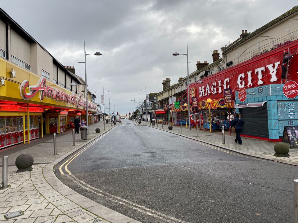 Pier Avenue, near the Clacton-on-Sea high street 