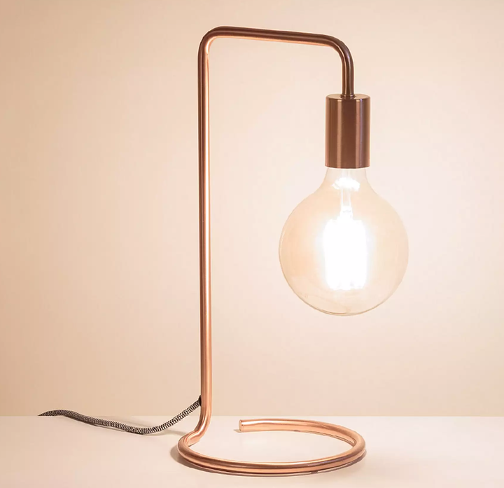 Celio Copper Table Lamp, Oliver Bonas