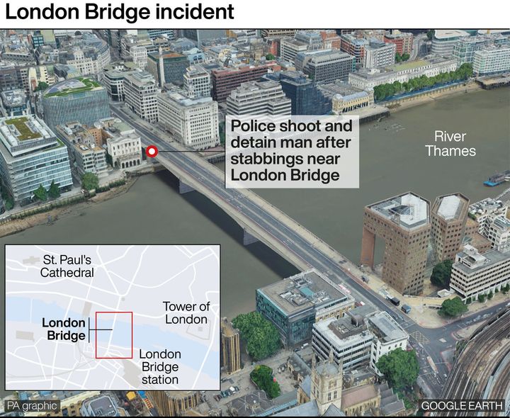 Police fatally shot a man on London Bridge. 