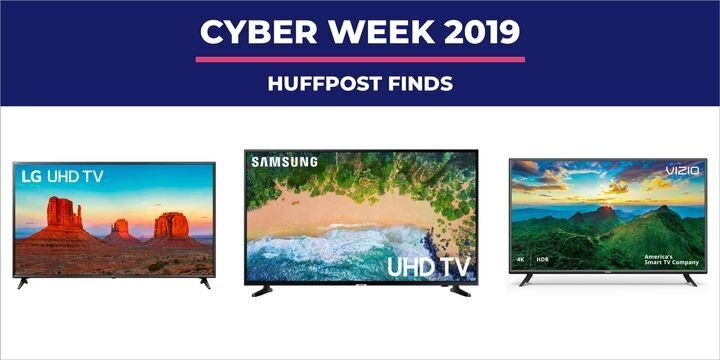 Whether you’re still binge-watching your favorite shows from your laptop or just want to upgrade your current movie night situation, <a href="https://www.huffpost.com/entry/black-friday-tips_n_5a0e2382e4b045cf43707caa" target="_blank" role="link" class=" js-entry-link cet-internal-link" data-vars-item-name="the best time of year" data-vars-item-type="text" data-vars-unit-name="5db8880ce4b0bb1ea3708b43" data-vars-unit-type="buzz_body" data-vars-target-content-id="https://www.huffpost.com/entry/black-friday-tips_n_5a0e2382e4b045cf43707caa" data-vars-target-content-type="buzz" data-vars-type="web_internal_link" data-vars-subunit-name="article_body" data-vars-subunit-type="component" data-vars-position-in-subunit="86">the best time of year</a> to get a new TV for a deep discount is <a href="https://www.huffpost.com/topic/black-friday" target="_blank" role="link" class=" js-entry-link cet-internal-link" data-vars-item-name="Black Friday" data-vars-item-type="text" data-vars-unit-name="5db8880ce4b0bb1ea3708b43" data-vars-unit-type="buzz_body" data-vars-target-content-id="https://www.huffpost.com/topic/black-friday" data-vars-target-content-type="feed" data-vars-type="web_internal_link" data-vars-subunit-name="article_body" data-vars-subunit-type="component" data-vars-position-in-subunit="87">Black Friday</a> and <a href="https://www.huffpost.com/topic/cyber-monday" target="_blank" role="link" class=" js-entry-link cet-internal-link" data-vars-item-name="Cyber Monday" data-vars-item-type="text" data-vars-unit-name="5db8880ce4b0bb1ea3708b43" data-vars-unit-type="buzz_body" data-vars-target-content-id="https://www.huffpost.com/topic/cyber-monday" data-vars-target-content-type="feed" data-vars-type="web_internal_link" data-vars-subunit-name="article_body" data-vars-subunit-type="component" data-vars-position-in-subunit="88">Cyber Monday</a>.Retailers like <a href="https://www.walmart.com/m/deals/christmas-gifts/electronics/tvs" target="_blank" role="link" class=" js-entry-link cet-external-link" data-vars-item-name="Walmart" data-vars-item-type="text" data-vars-unit-name="5db8880ce4b0bb1ea3708b43" data-vars-unit-type="buzz_body" data-vars-target-content-id="https://www.walmart.com/m/deals/christmas-gifts/electronics/tvs" data-vars-target-content-type="url" data-vars-type="web_external_link" data-vars-subunit-name="article_body" data-vars-subunit-type="component" data-vars-position-in-subunit="89">Walmart</a>, <a href="https://www.target.com/c/tvs-home-theater-electronics/-/N-5xtdj" target="_blank" role="link" class=" js-entry-link cet-external-link" data-vars-item-name="Target" data-vars-item-type="text" data-vars-unit-name="5db8880ce4b0bb1ea3708b43" data-vars-unit-type="buzz_body" data-vars-target-content-id="https://www.target.com/c/tvs-home-theater-electronics/-/N-5xtdj" data-vars-target-content-type="url" data-vars-type="web_external_link" data-vars-subunit-name="article_body" data-vars-subunit-type="component" data-vars-position-in-subunit="90">Target</a>, and <a href="https://www.amazon.com/tvs/b?ie=UTF8&node=172659&tag=thehuffingtop-20&ascsubtag=5db8880ce4b0bb1ea3708b43%2C-1%2C-1%2Cd%2C0%2C0%2Chp-fil-am%3D0%2C0%3A0%2C0%2C0%2C0" target="_blank" role="link" data-amazon-link="true" class=" js-entry-link cet-external-link" data-vars-item-name="Amazon" data-vars-item-type="text" data-vars-unit-name="5db8880ce4b0bb1ea3708b43" data-vars-unit-type="buzz_body" data-vars-target-content-id="https://www.amazon.com/tvs/b?ie=UTF8&node=172659&tag=thehuffingtop-20&ascsubtag=5db8880ce4b0bb1ea3708b43%2C-1%2C-1%2Cd%2C0%2C0%2Chp-fil-am%3D0%2C0%3A0%2C0%2C0%2C0" data-vars-target-content-type="url" data-vars-type="web_external_link" data-vars-subunit-name="article_body" data-vars-subunit-type="component" data-vars-position-in-subunit="91">Amazon</a> are offering serious savings on smart TVs, 4K TVs and QLED TVs of all sizes between Thanksgiving and Cyber Monday. We’ve seen a 40-inch Roku Smart TV for <a href="https://fave.co/2XjYa0f" target="_blank" role="link" class=" js-entry-link cet-external-link" data-vars-item-name="as low as $98" data-vars-item-type="text" data-vars-unit-name="5db8880ce4b0bb1ea3708b43" data-vars-unit-type="buzz_body" data-vars-target-content-id="https://fave.co/2XjYa0f" data-vars-target-content-type="url" data-vars-type="web_external_link" data-vars-subunit-name="article_body" data-vars-subunit-type="component" data-vars-position-in-subunit="92">as low as $98</a> and a state-of-the-art Samsung 65-inch Smart 4K UHD HDR TV for <a href="https://fave.co/2KpWFs9" target="_blank" role="link" class=" js-entry-link cet-external-link" data-vars-item-name="$220 off" data-vars-item-type="text" data-vars-unit-name="5db8880ce4b0bb1ea3708b43" data-vars-unit-type="buzz_body" data-vars-target-content-id="https://fave.co/2KpWFs9" data-vars-target-content-type="url" data-vars-type="web_external_link" data-vars-subunit-name="article_body" data-vars-subunit-type="component" data-vars-position-in-subunit="93">$220 off</a>.