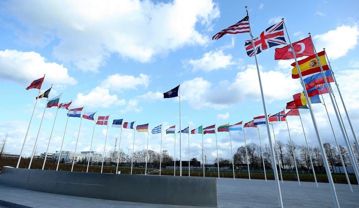 Flags of members of North Atlantic Treaty Organization (NATO)