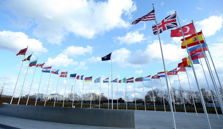 Flags of members of North Atlantic Treaty Organization (NATO)