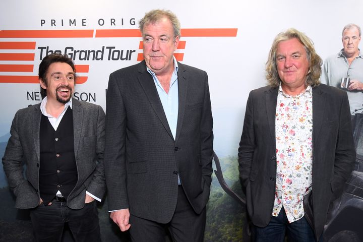 Richard with The Grand Tour co-hosts Jeremy Clarkson and James May