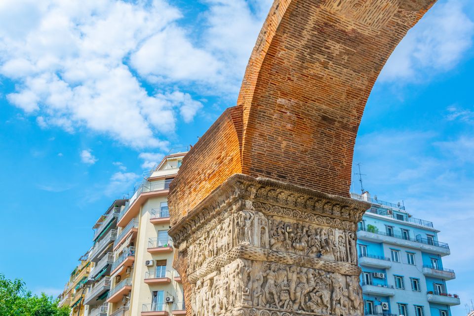 Detail of Galerius arch in Thessaloniki