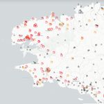 La carte des pénuries d'essence en Bretagne après le blocage de 4 dépôts