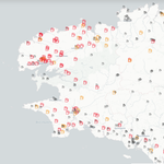 La carte des pénuries d'essence en Bretagne après le blocage de 4 dépôts