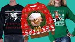 Les pires pulls de Noël avec Trump, Poutine et Kim Jong