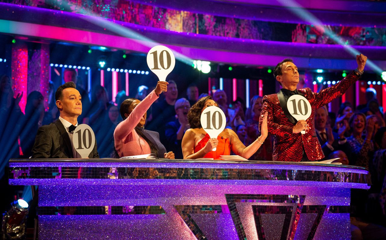 The Strictly judges during last year's series