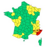 Le Var et les Alpes-Maritimes en vigilance rouge