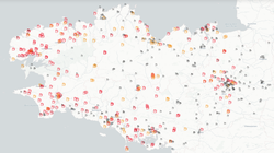 La carte des pénuries d’essence en Bretagne après le blocage de 4 dépôts