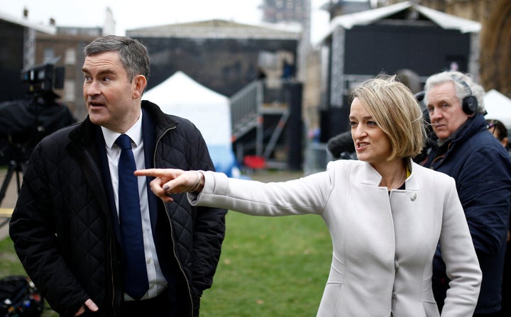 Former Secretary of State for Justice David Gauke talks to Kuenssberg after Parliament rejected Theresa May's Brexit deal.