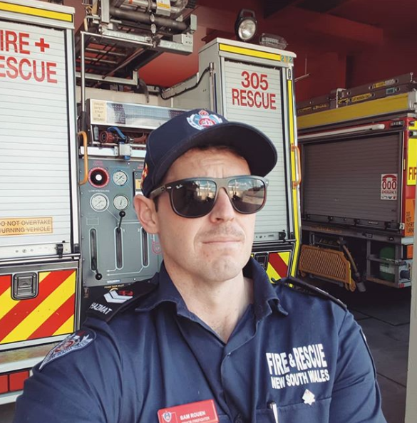 After helping put out some of the blazing fires on Sydney’s north shore last month, Sam Rouen has been working in a capacity that he said is “a slightly different role to the majority of firefighters”.