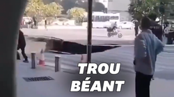 À Canton, une route s’effondre sur le chantier du