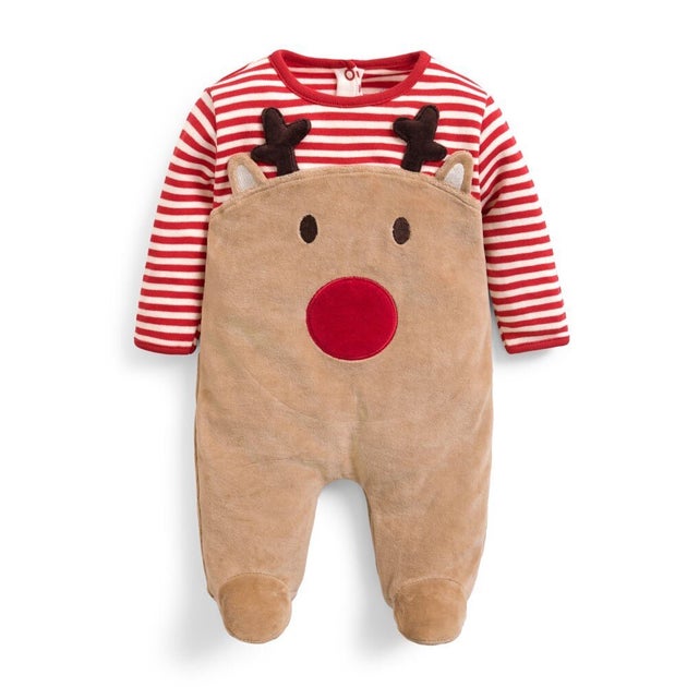 Red Reindeer Sleepsuit