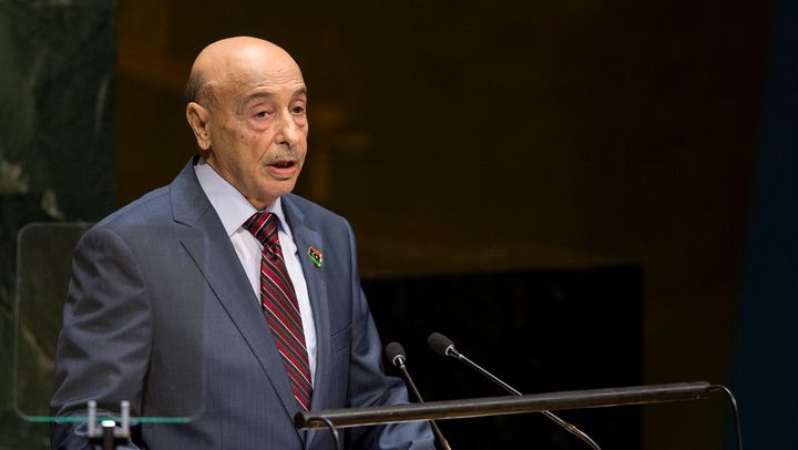 O πρόεδρος της λιβυκής Βουλής των αντιπροσώπων, Αγκίλα Σάλεχ. 