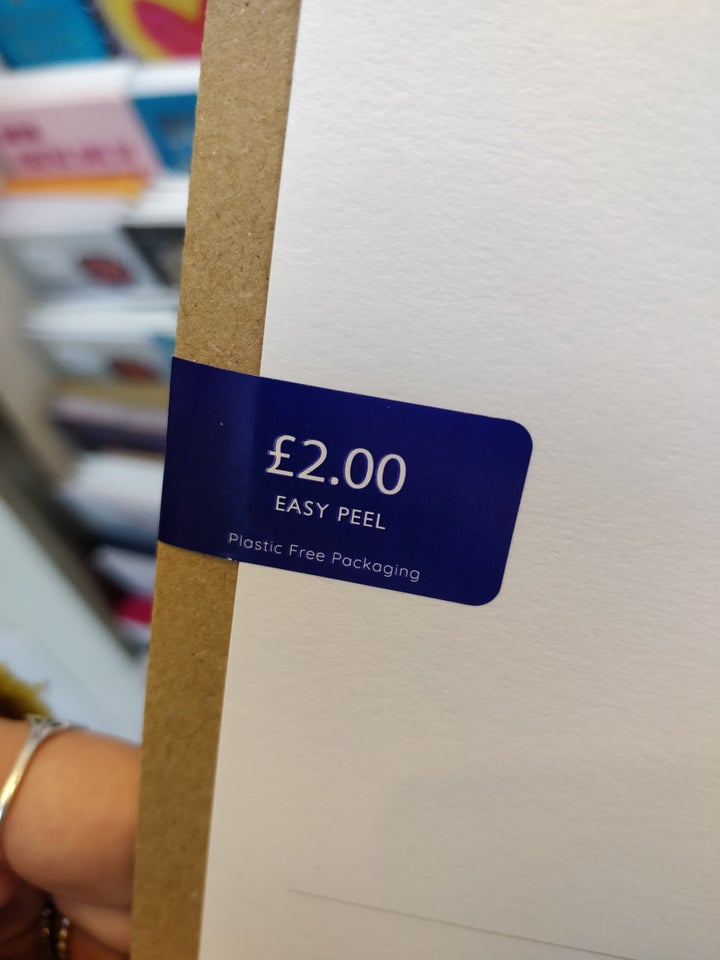 One option Sainsbury's uses to ditch plastic packaging on cards.