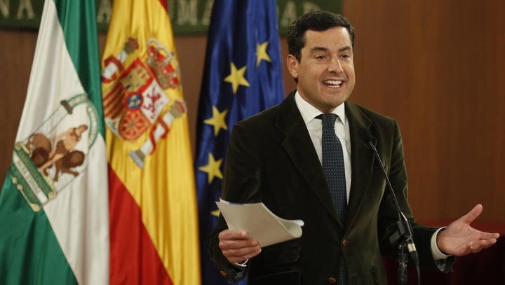 El presidente de la Junta de Andalucía, Juanma Moreno.
