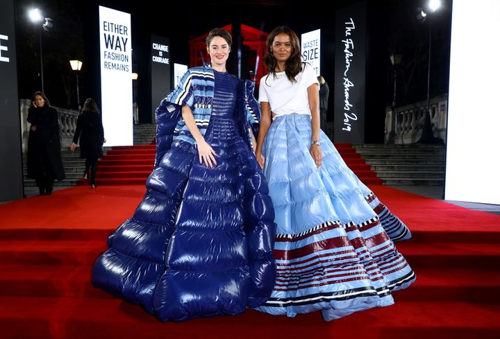 Woodley and Liya Kebede both wore Moncler to the awards. 