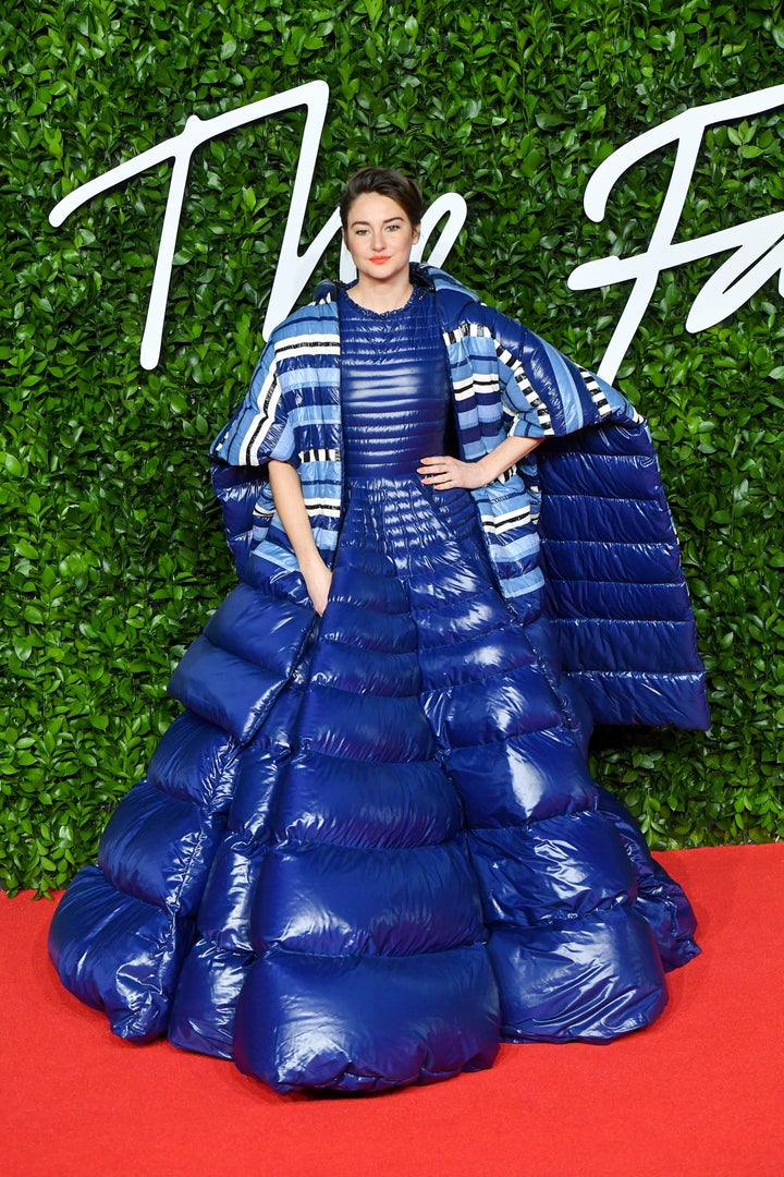 Woodley arrives at the 2019 British Fashion Awards held at Royal Albert Hall on Dec. 2 in London.