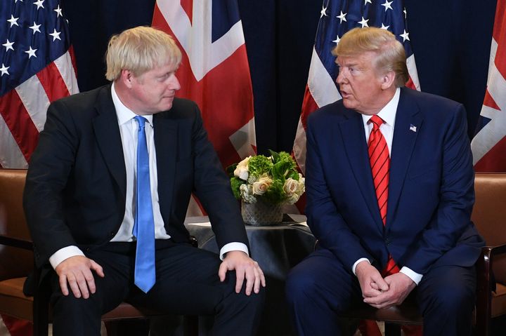 Johnson and Trump at the UN General Assembly in September
