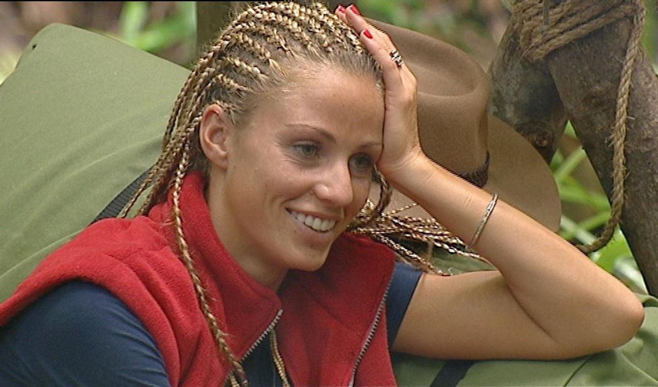 Katie on I'm A Celebrity in 2004