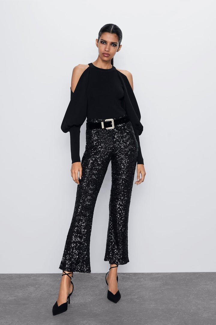 Pantalon évasé Zara: 45,90$