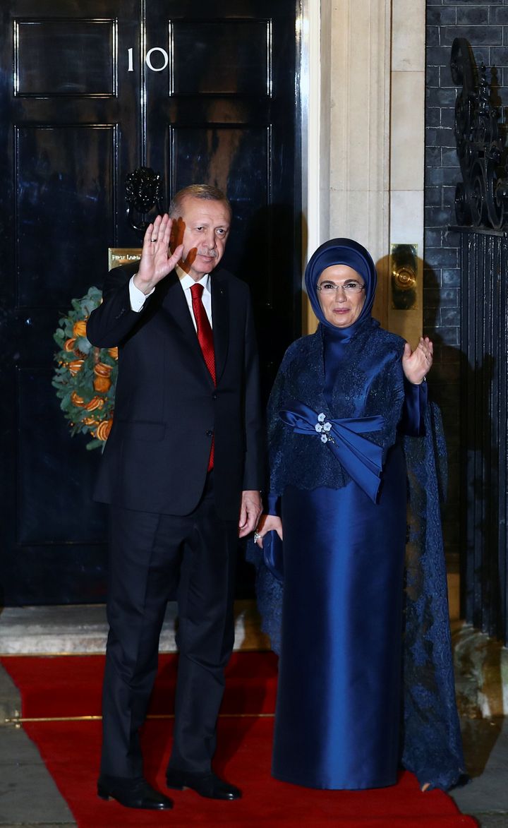 Ο Τούρκος πρόεδρος, Ταγίπ Ερντογάν, με τη σύζυγό του. 