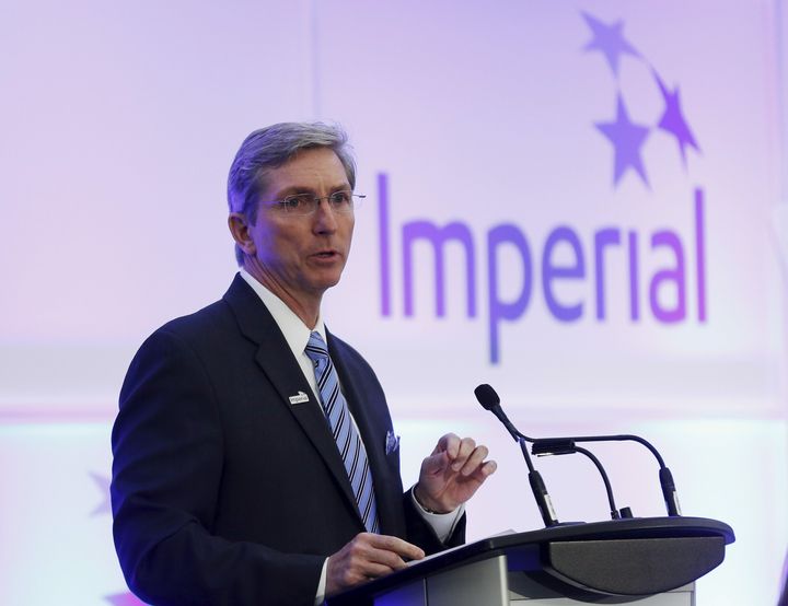 President and CEO Rich Kruger of Imperial Oil addresses shareholders during the company's annual general meeting in Calgary on Apr. 30, 2015. 