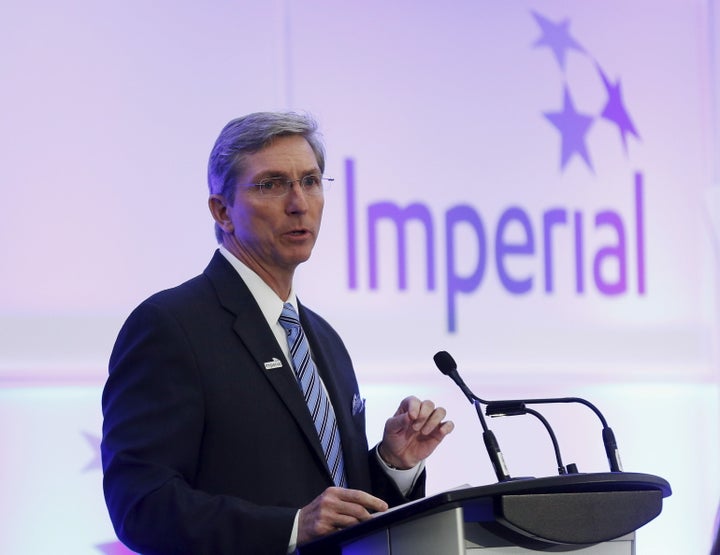 President and CEO Rich Kruger of Imperial Oil addresses shareholders during the company's annual general meeting in Calgary on Apr. 30, 2015.