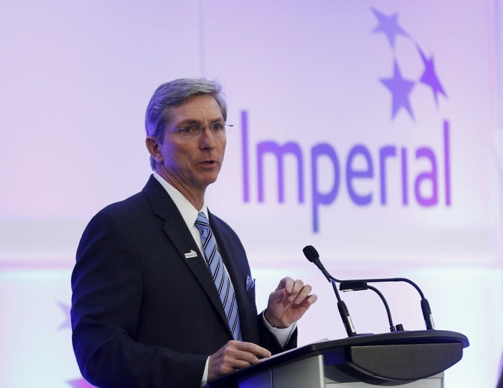 President and CEO Rich Kruger of Imperial Oil addresses shareholders during the company's annual general meeting in Calgary on Apr. 30, 2015. 