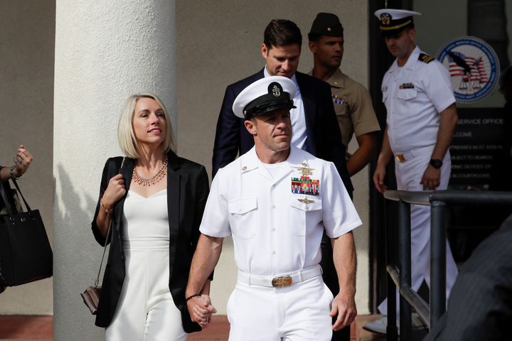Trump pardoned Navy Special Operations Chief Edward Gallagher (pictured) and two Army officers for war crimes charges.