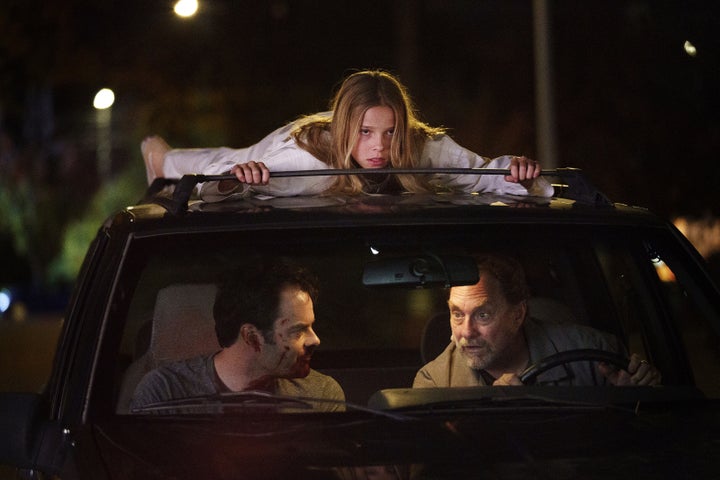 Jessie Giacomazzi, Bill Hader and Stephen Root in the second season of "Barry."