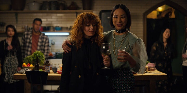 Natasha Lyonne and Greta Lee in "Russian Doll"