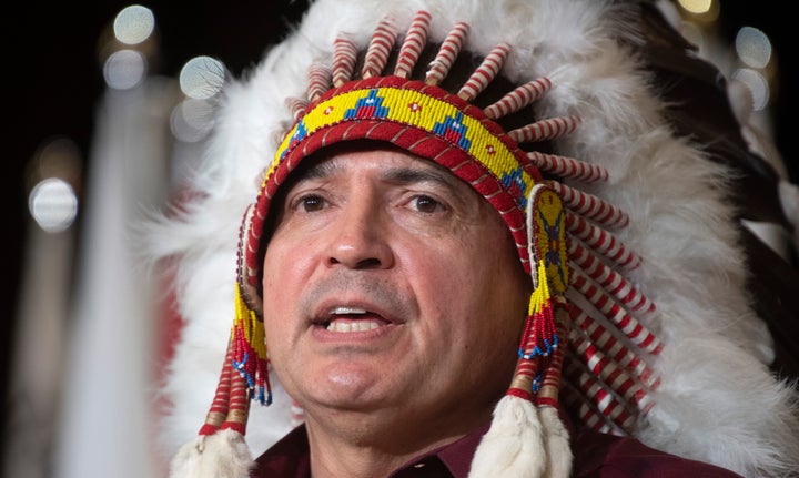 National Chief Perry Bellegarde speaks to the Assembly of First Nations in Ottawa on Dec. 3, 2019. 