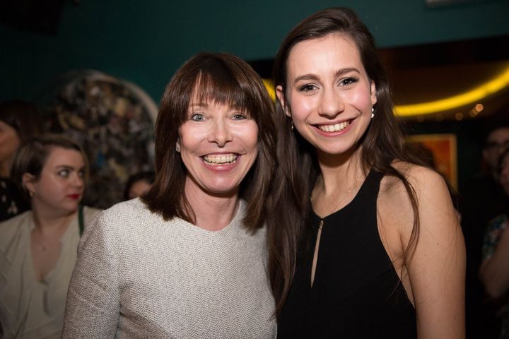 Sky News's Kay Burley with Words By Women 2016 young journalist of the year, Flora Carr, at the previous awards.