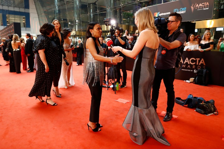 Miranda Tapsell attends the 2019 AACTA Awards.