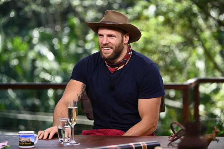 James was voted out of the jungle on Tuesday night